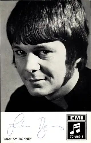 Ak Sänger Graham Bonney, Portrait, Autogramm, EMI, Columbia Records