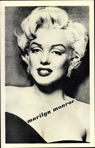 Ak Schauspielerin Marilyn Monroe, Portrait