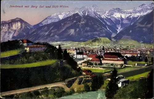 Ak Innsbruck in Tirol, Berg Isel, Stift Wilten
