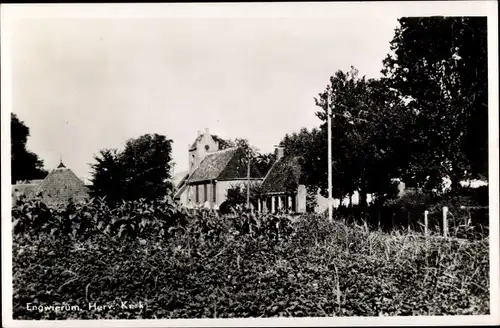 Ak Engwierum Friesland, Herv. Kerk