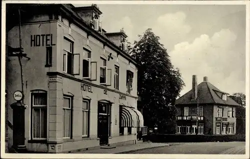 Ak Delden Gelderland, Hotel De Zwaan met Dependance, Cafe Restaurant