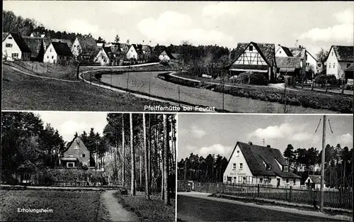 Ak Pfeifferhütte Schwarzenbruck im Landkreis Nürnberger Land, Teilansicht, Erholungsheim