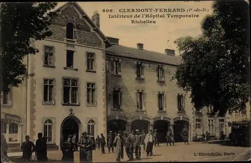 Ak Clermont Ferrand Puy de Dôme, Interieur de l'Hopital Temporaire Richelieu