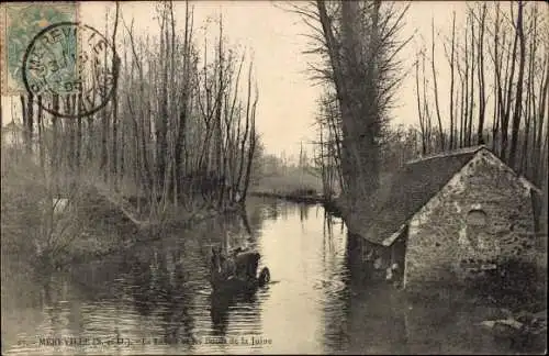 Ak Mereville Essonne, Le Lavoir, Les Bords de la Juine