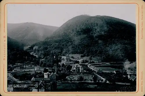 Kabinettfoto um 1895, Schönthal Schöntal Neustadt an der Weinstraße, Gesamtansicht