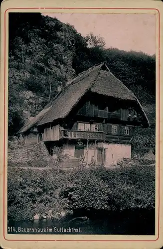 Kabinettfoto Gutach im Breisgau Schwarzwald, Bauernhaus
