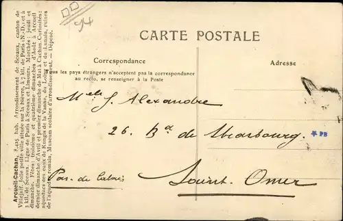 Ak Arcueil Cachan Val de Marne, Avenue Carnot