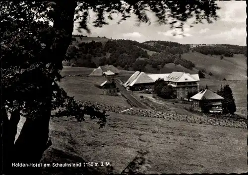 Ak Freiburg im Breisgau, Schauinsland, Hotel Halde