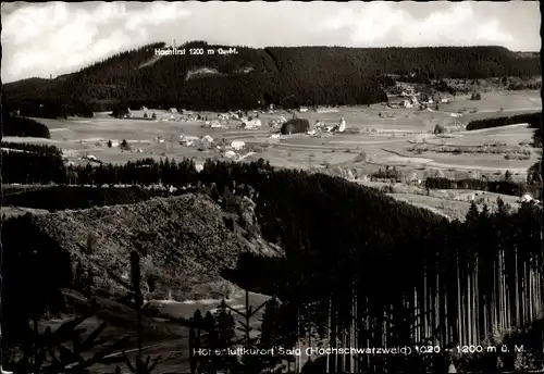 Ak Saig Lenzkirch im Schwarzwald, Fernsicht zum Hochfirst, Landschaft, Ort