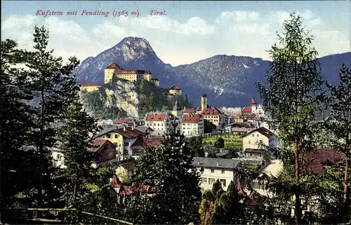 Ak Kufstein in Tirol, Ortsansicht, Pendling