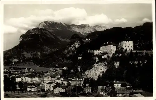 Ak Kufstein in Tirol, Ort gegen den Zahmen Kaiser