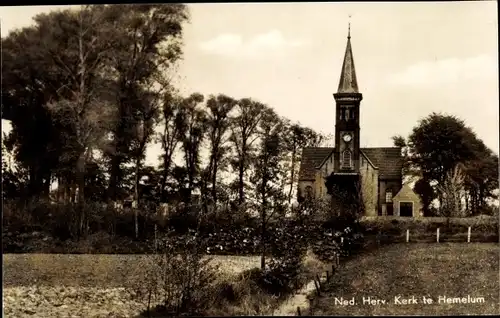 Ak Hemelum Súdwest Fryslân Friesland Niederlande, Ned. Herv. Kerk