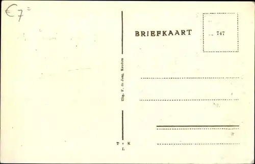 Ak Koudum Friesland Niederlande, Hoofdstraat met Herv. Kerk