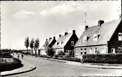 Ak Kollum Friesland Niederlande, Wilheminastraat