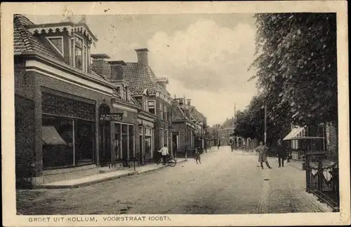 Ak Kollum Friesland Niederlande, Voorstraat