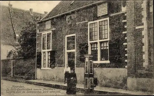 Ak Naarden Nordholland Niederlande, Gasthuiskerk, Geistlicher