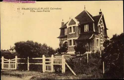 Ak Franceville Plage Calvados, Villa Jean Pierre