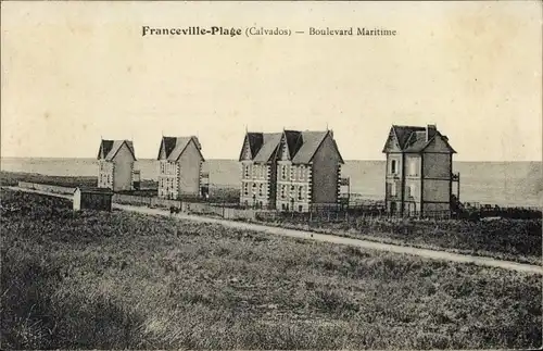 Ak Franceville Plage Calvados, Boulevard Maritime