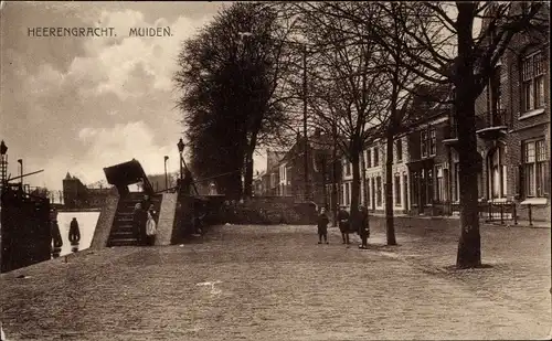 Ak Muiden Nordholland Niederlande, Heerengracht