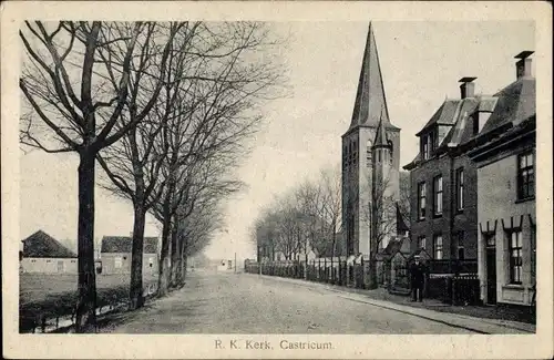 Ak Castricum Nordholland Niederlande, R. K. Kerk