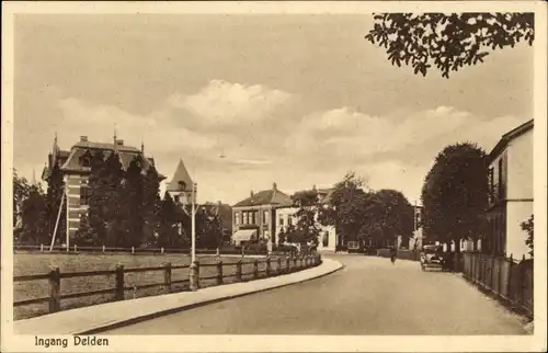 Ak Delden Gelderland, Ingang, Straßenpartie