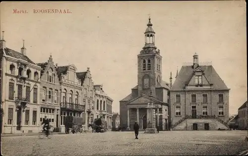 Ak Roosendaal Nordbrabant Niederlande, Markt