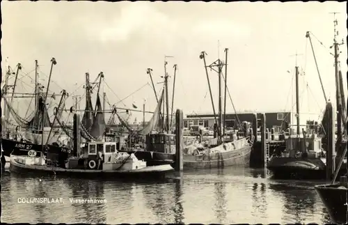 Ak Colijnsplaat Zeeland, Vissershaven