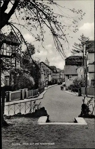 Ak Sontra in Hessen, Blick auf die Niederstadt