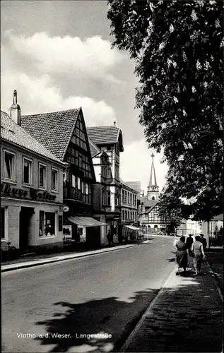 Ak Vlotho an der Weser, Langestraße