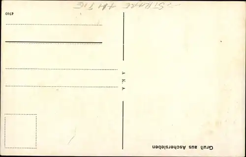 Ak Aschersleben im Salzlandkreis, Am Tie mit Johannisturm