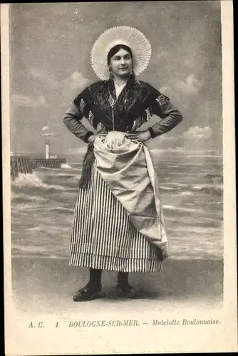 Ak Boulogne sur Mer Pas de Calais, Matelotte Boulonnaise