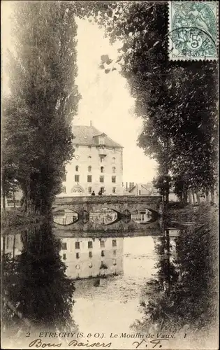 Ak Étréchy Essonne, Le Moulin de Vaux