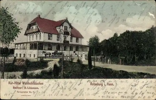 Ak Rotenburg an der Wümme, Kurhotel Waldschlößchen