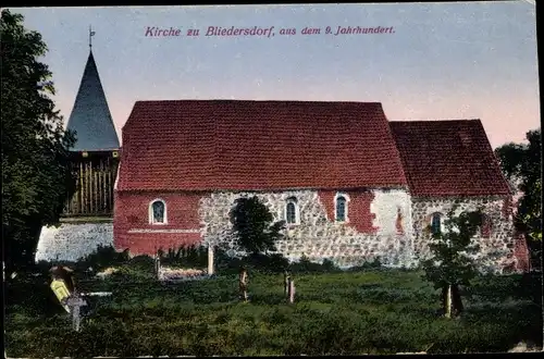 Ak Bliedersdorf Stade in Niedersachsen, Kirche