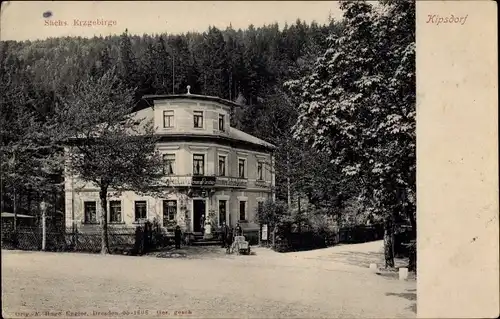 Ak Kipsdorf Altenberg im Erzgebirge, Kolonialwarenhandlung Georg Roscher