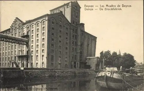 Ak Deynze Deinze Ostflandern, Les Moulins, De Bloemfabriek