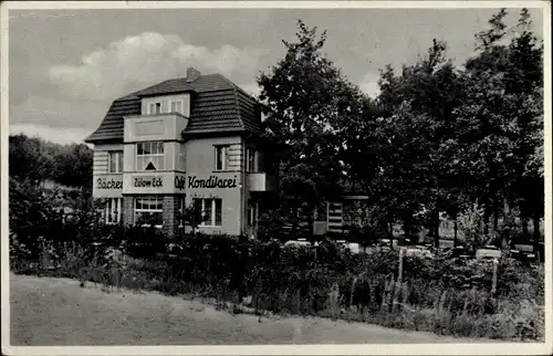 Ak Groß Machnow Rangsdorf in Brandenburg, Bäckerei Cafe Zülow Eck