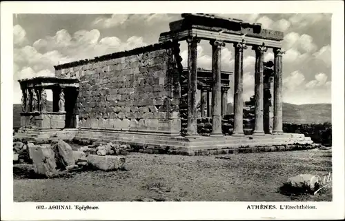 Ak Athen Griechenland, Erechtheion, Tempel, Akropolis
