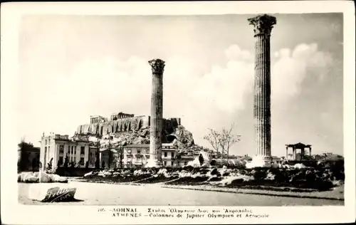 Ak Athen Griechenland, Colonnes de Jupiter Olympien, Acropole, Akropolis