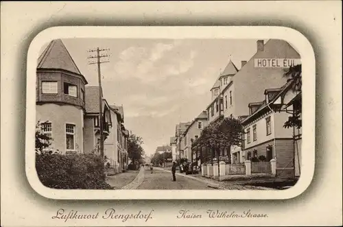 Passepartout Ak Rengsdorf im Westerwald, Kaiser Wilhelm Straße, Hotel Eul