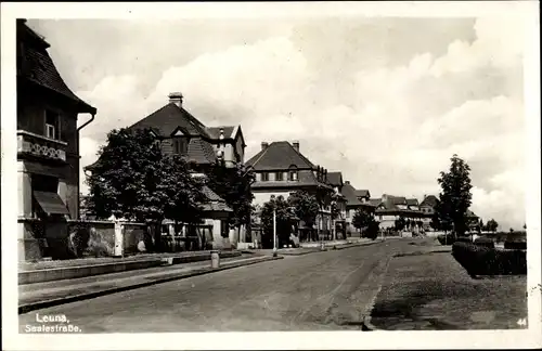 Ak Leuna an der Saale, Saalestraße