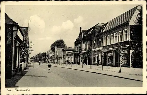 Ak Leck in Nordfriesland, Hauptstraße, Geschäfte