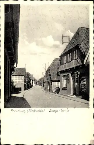 Ak Horneburg im Alten Land, Lange Straße, Geschäftshaus