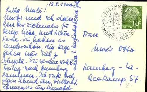 Ak Lensahn in Holstein, Luftbild vom Ort