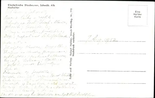 Ak Blaubeuren in Württemberg, Klosterkirche, Hochaltar