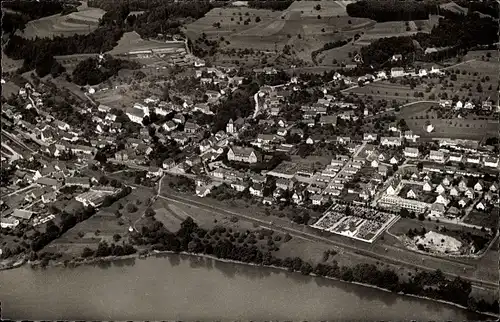 Ak Murg am Hochrhein Baden, Fliegeraufnahme