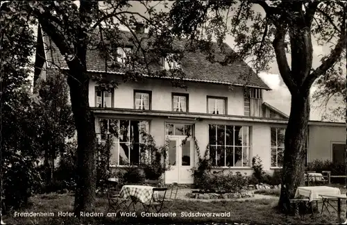 Ak Riedern am Wald Ühlingen Birkendorf Baden Württemberg, Fremdenheim Hofer