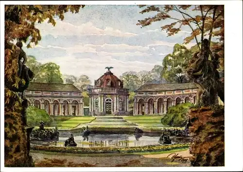 Künstler Ak Schmitz, Hans, Bayreuth in Oberfranken, Eremitage