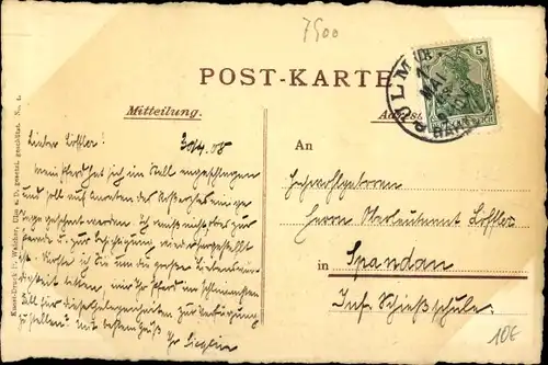 Ak Ulm an der Donau, Spitalkirche, Gänseturm