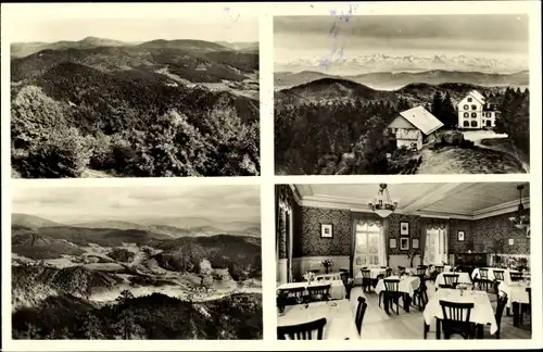 Ak Blauen Badenweiler im Schwarzwald, Hotel Hochblauen, Landschaft